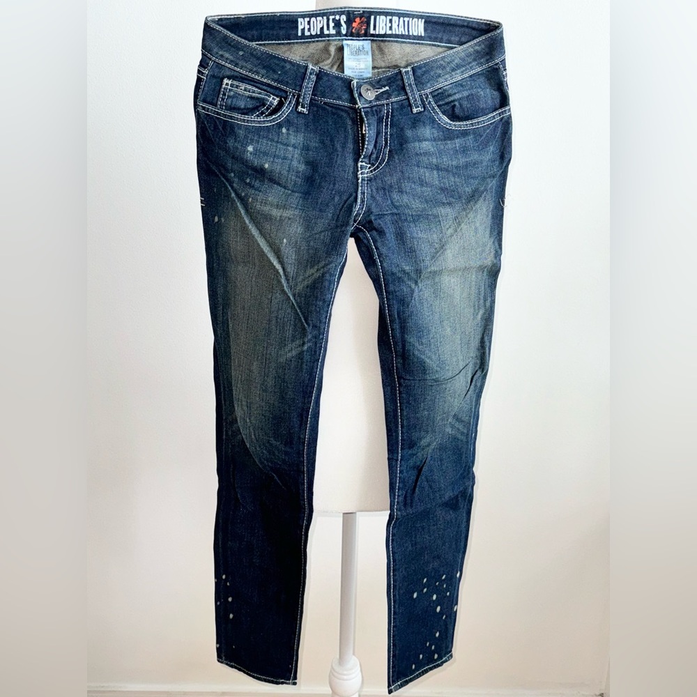 People’s Liberation Cropped Skinny Jeans Size 25